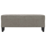 Panca Grigio chiaro 100x35x41 cm in Velluto