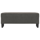 Panca Grigio Scuro 100x35x41 cm in Velluto