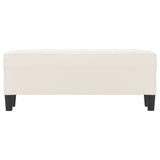 Panca beige 100x35x41 cm in Microfibra