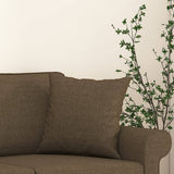 Cuscini Decorativi 2 pz Marrone 40x40 cm in Tessuto