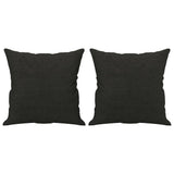 Cuscini Decorativi 2 pz Nero 40x40 cm in Tessuto