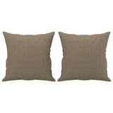 Cuscini Decorativi 2 pz Tortora 40x40 cm in Tessuto