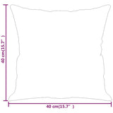 Cuscini Decorativi 2pz Grigio 40x40 cm in Similpelle