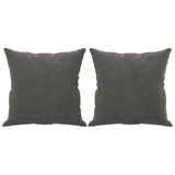 Cuscini Decorativi 2 pz Grigio Scuro 40x40 cm in Velluto
