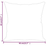 Cuscini Decorativi 2 pz Nero 40x40 cm in Tessuto Microfibra