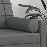 Cuscini Decorativi 2 pz Grigio Scuro 15x50 cm in Tessuto
