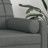 Cuscini Decorativi 2 pz Grigio Scuro 15x50 cm in Tessuto