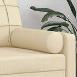 Cuscini Decorativi 2 pz Crema 15x50 cm in Tessuto