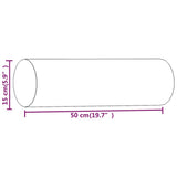 Cuscini Decorativi 2 pz Crema 15x50 cm in Tessuto