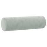 Cuscini Decorativi 2 pz Grigio Chiaro 15x50 cm in Velluto
