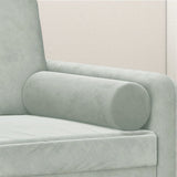 Cuscini Decorativi 2 pz Grigio Chiaro 15x50 cm in Velluto
