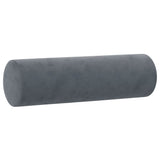 Cuscini Decorativi 2 pz Grigio Scuro 15x50 cm in Velluto