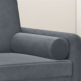 Cuscini Decorativi 2 pz Grigio Scuro 15x50 cm in Velluto