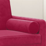 Cuscini Decorativi 2 pz Rosso Vino 15x50 cm in Velluto