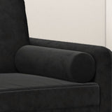 Cuscini Decorativi 2 pz Nero 15x50 cm in Velluto