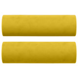 Cuscini Decorativi 2 pz Giallo 15x50 cm in Velluto