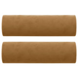 Cuscini Decorativi 2 pz Marrone 15x50 cm in Velluto