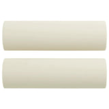 Cuscini Decorativi 2 pz Crema 15x50 cm in Velluto