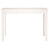 Tavolo da Pranzo Bianco 110x55x75 cm in Legno Massello di Pino