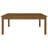 Tavolino da Salotto Marrone Cera 100x100x40 cm Legno di Pino