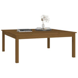 Tavolino da Salotto Marrone Cera 100x100x40 cm Legno di Pino