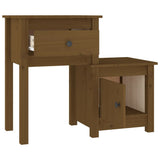 Comodino ambra 79,5x38x65,5 cm in Legno Massello di Pino