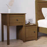 Comodino ambra 79,5x38x65,5 cm in Legno Massello di Pino