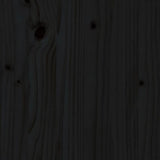 Credenza Nera 100x35x74,5 cm in Legno Massello di Pino