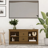 Mobile Porta TV Ambra 103x36,5x52 cm in Legno Massello di Pino