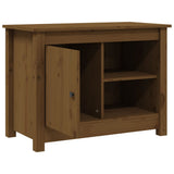 Mobile Porta TV ambra 70x36,5x52 cm in Legno Massello di Pino