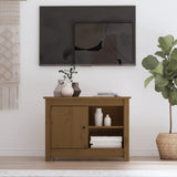 Mobile Porta TV ambra 70x36,5x52 cm in Legno Massello di Pino