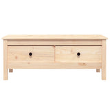 Tavolino da Salotto 100x50x40 cm Legno Massello di Pino