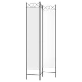 Divisorio a 3 Pannelli bianco 120x220 cm in Tessuto