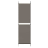Divisorio a 4 Pannelli Antracite 200x220 cm Tessuto