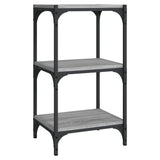 Libreria grigio sonoma 40x33x70,5cm Legno truciolato e Acciaio