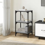 Libreria grigio sonoma 40x33x70,5cm Legno truciolato e Acciaio