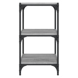 Libreria grigio sonoma 40x33x70,5cm Legno truciolato e Acciaio