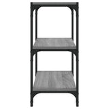 Libreria grigio sonoma 40x33x70,5cm Legno truciolato e Acciaio