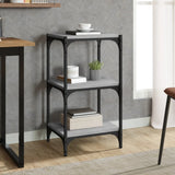 Libreria grigio sonoma 40x33x70,5cm Legno truciolato e Acciaio