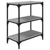 Libreria grigio sonoma 60x33x70,5cm Legno truciolato e Acciaio