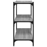 Libreria grigio sonoma 60x33x70,5cm Legno truciolato e Acciaio