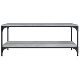 Tavolino da Salotto Grigio Sonoma 80x50x40 cm Legno truciolato