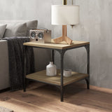 Tavolini 2pz rovere sonoma 40x40x40 cm in Legno truciolato