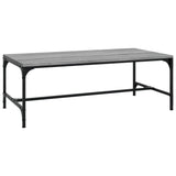 Tavolino da Salotto Grigio Sonoma 100x50x35cm Legno truciolato