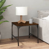 Tavolini 2pz rovere fumo 40x40x35 cm in Legno truciolato