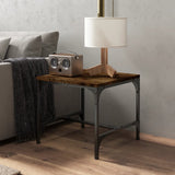 Tavolini 2pz rovere fumo 40x40x35 cm in Legno truciolato