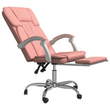 Poltrona da Ufficio Reclinabile Rosa in Similpelle