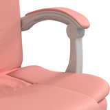 Poltrona da Ufficio Reclinabile Rosa in Similpelle