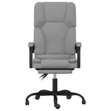 Sedia da Ufficio Massaggio Reclinabile Grigio chiaro in Tessuto