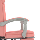 Poltrona da Ufficio Reclinabile Rosa in Similpelle